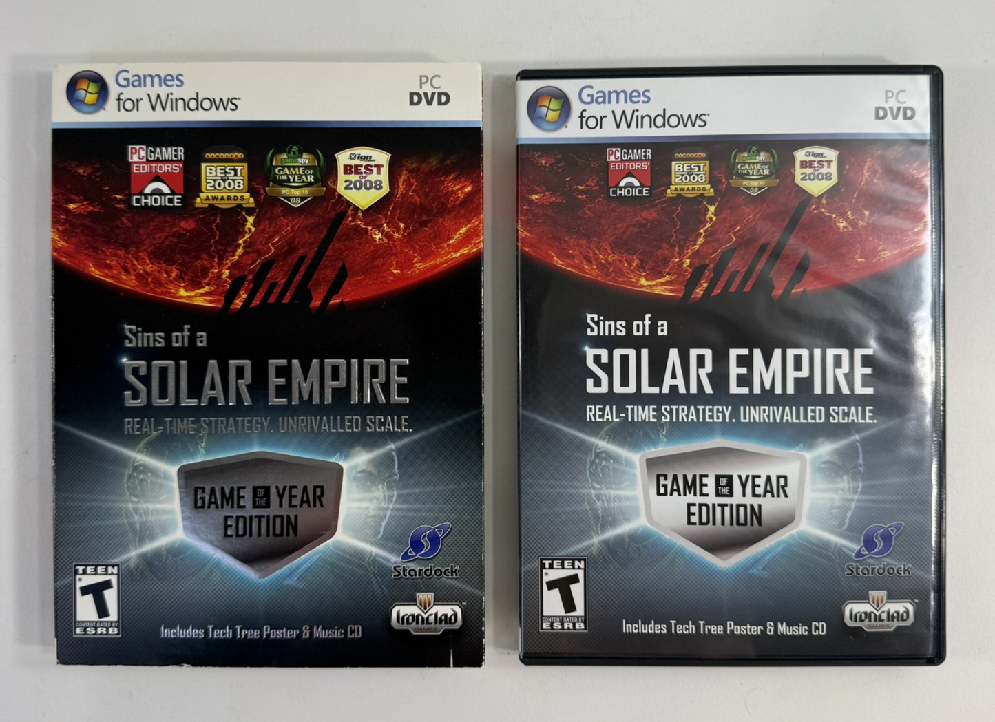 Sins of a Solar Empire: Game of the Year Ed. (PC, 2009) Game Case Manual Poster