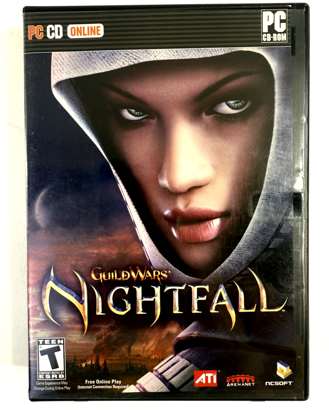 Guild Wars: Nightfall (PC, 2006) Game Case Manual Poster Inserts