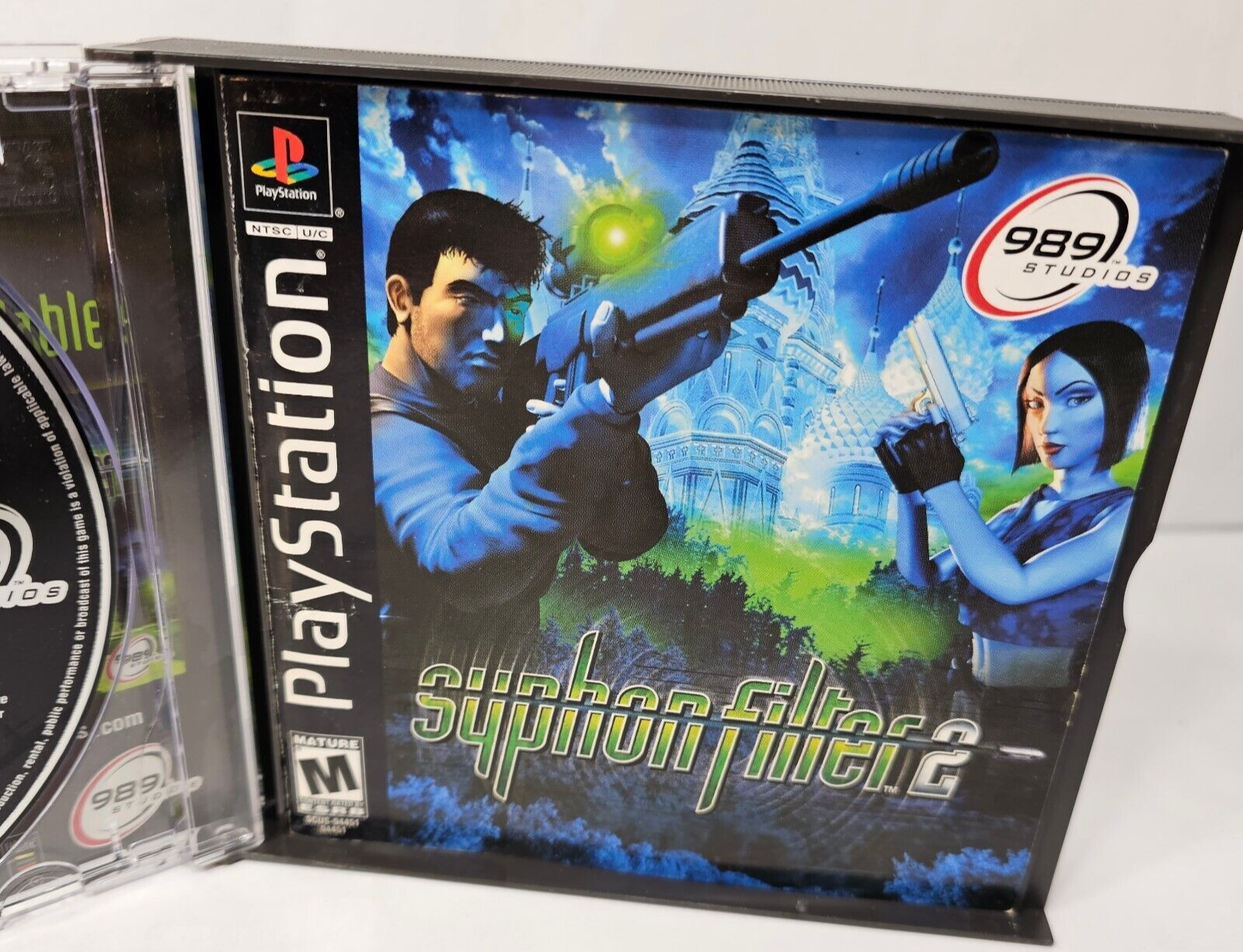 Syphon Filter 2 (Sony PlayStation, 2000) Game, Case, Manual - Tested