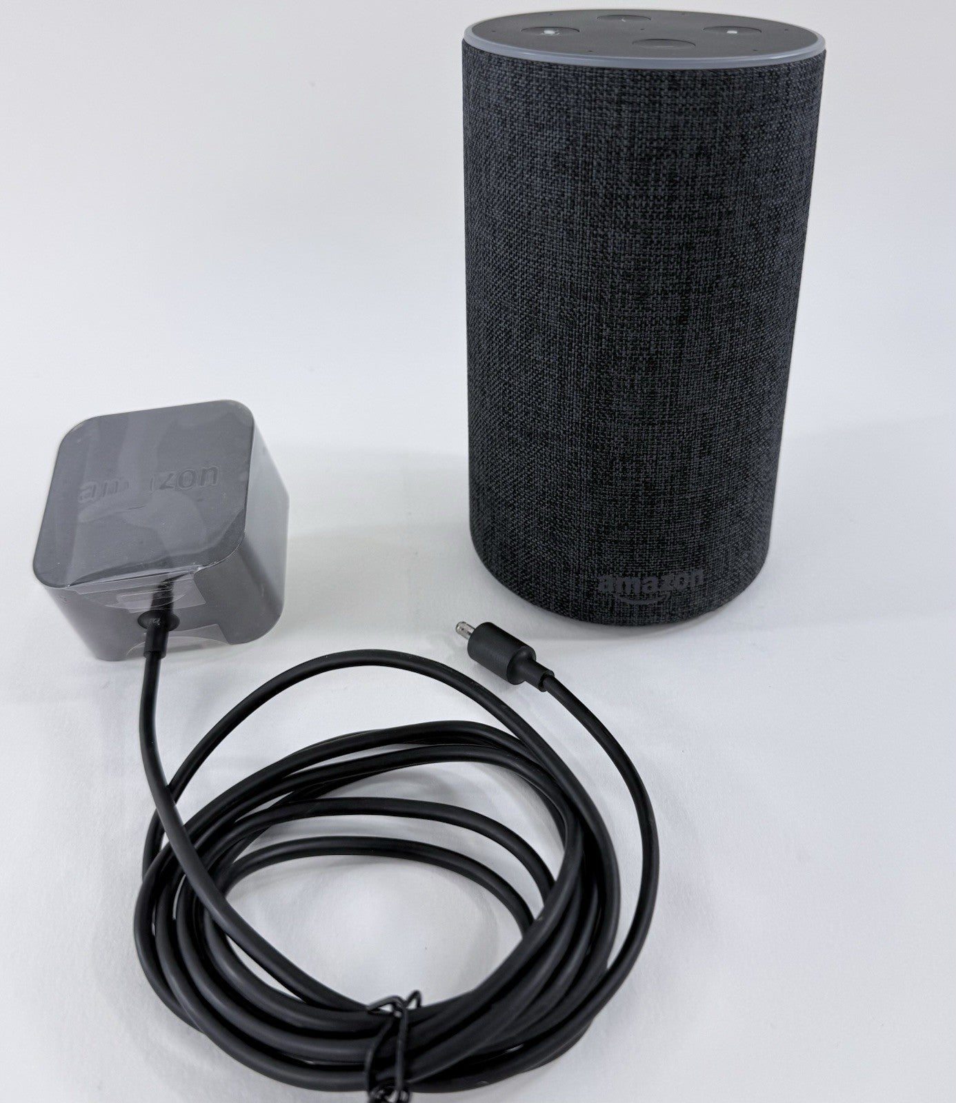 Amazon Echo (2nd Generation) Charcoal Smart Speaker with AC Adapter - Tested