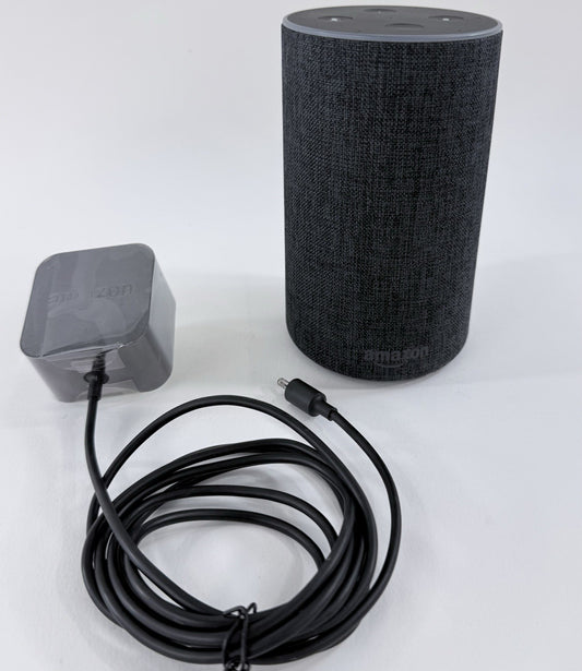 Amazon Echo (2nd Generation) Charcoal Smart Speaker with AC Adapter - Tested