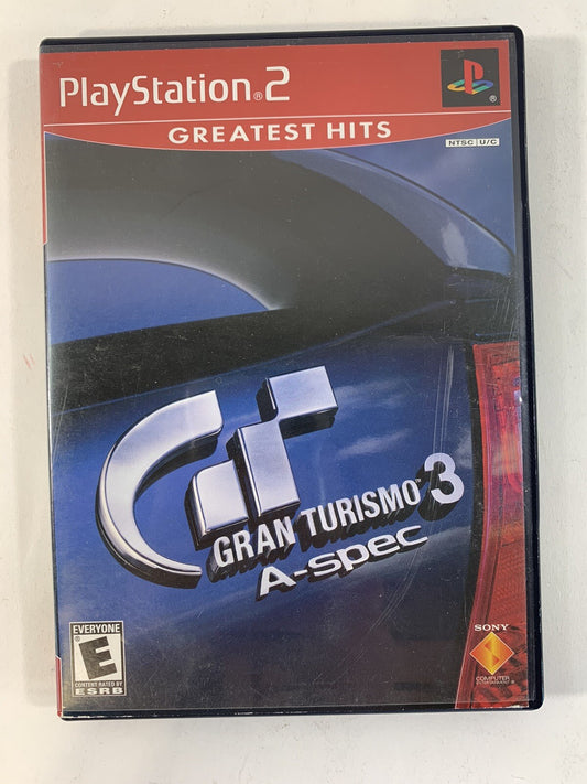 Gran Turismo 3 A-spec (PlayStation 2, 2006) Greatest Hits Game And Case - Tested