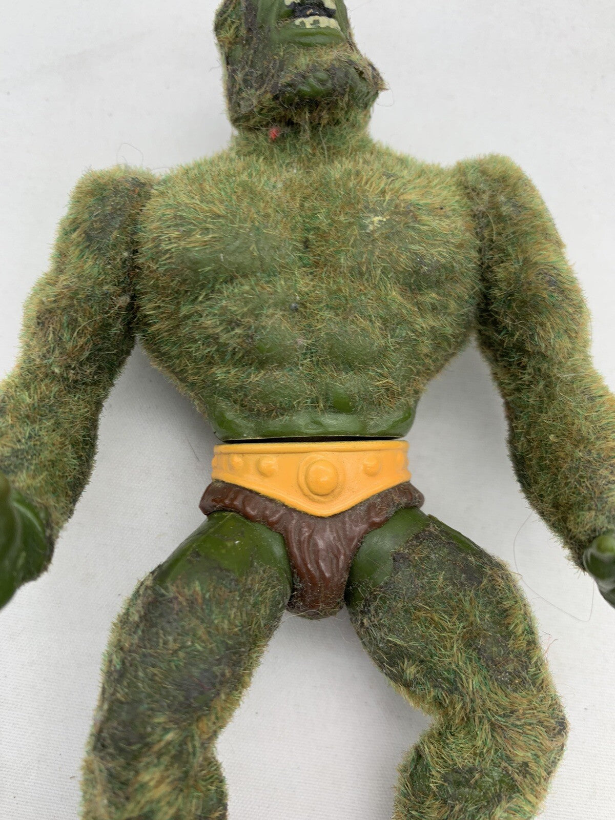 Mattel 1985 Moss Man He-Man Masters Of The Universe Flocked Action Figure - Read