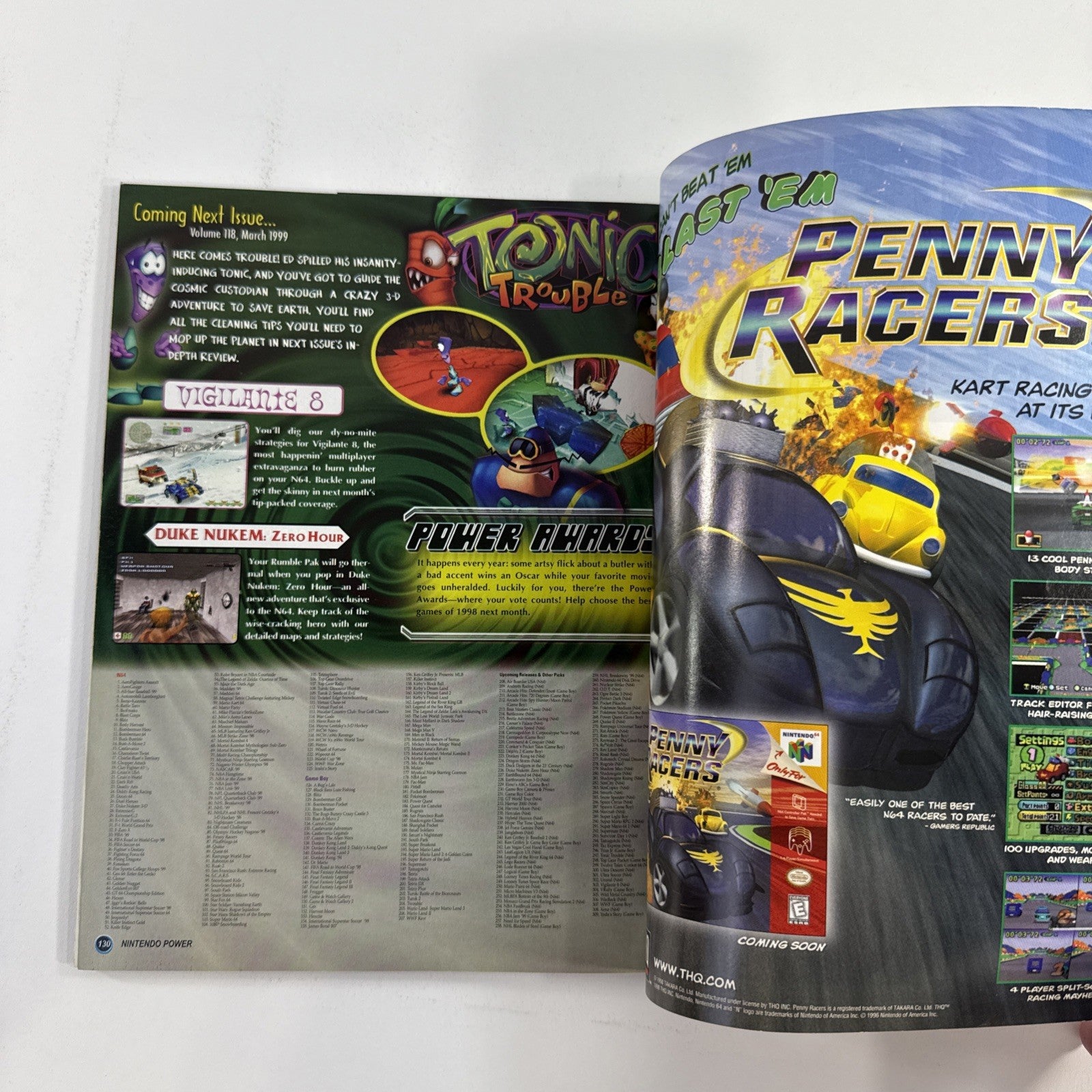 Nintendo Power Magazine Vol 117 Feb 1999 with Rampage 2 Poster and Inserts