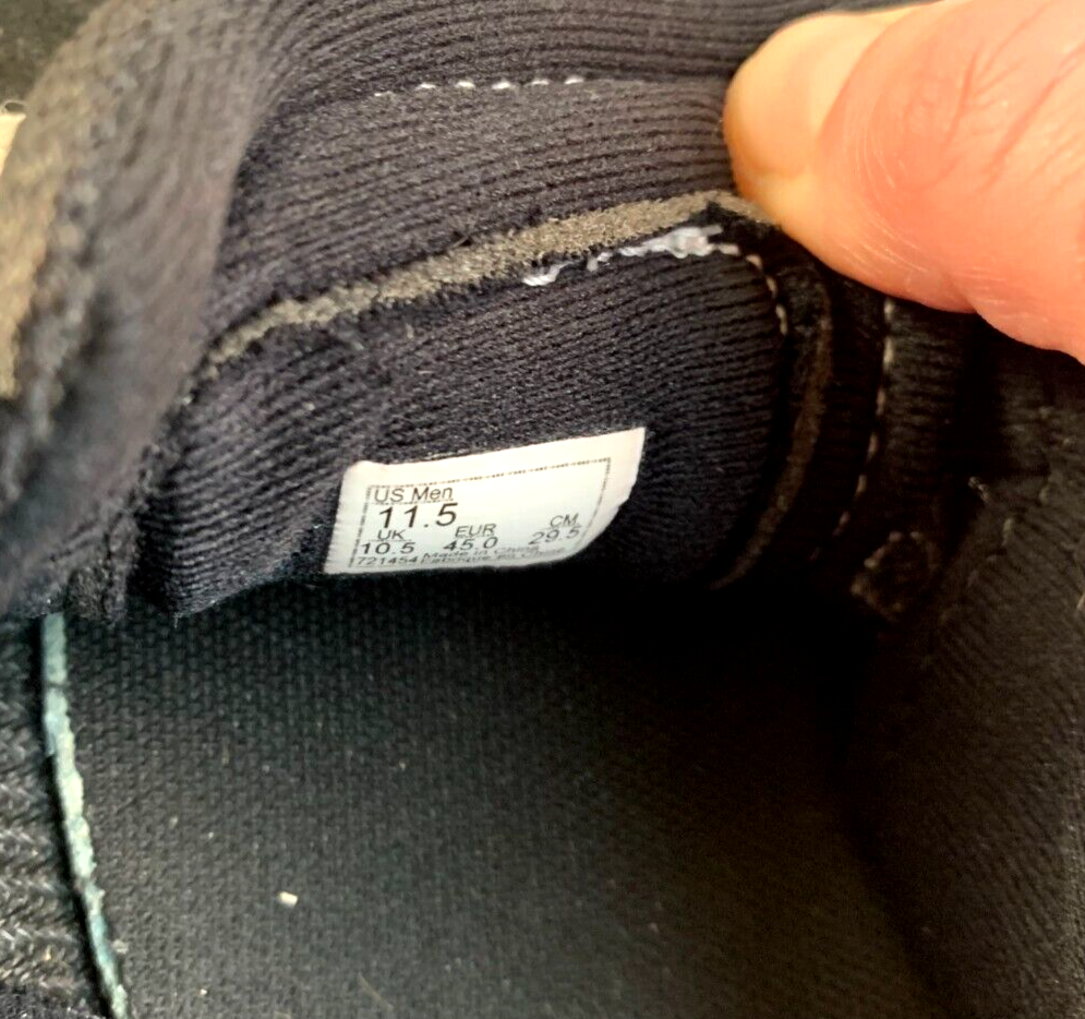 VANS Off the Wall Size 11.5 Mens Black and White Checkerboard Lace-Up Shoes