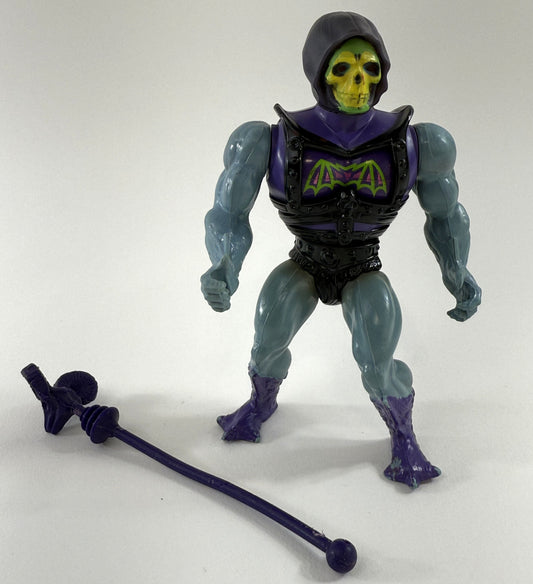 Mattel 1983 Masters of the Universe Battle Armor Skeletor with Staff