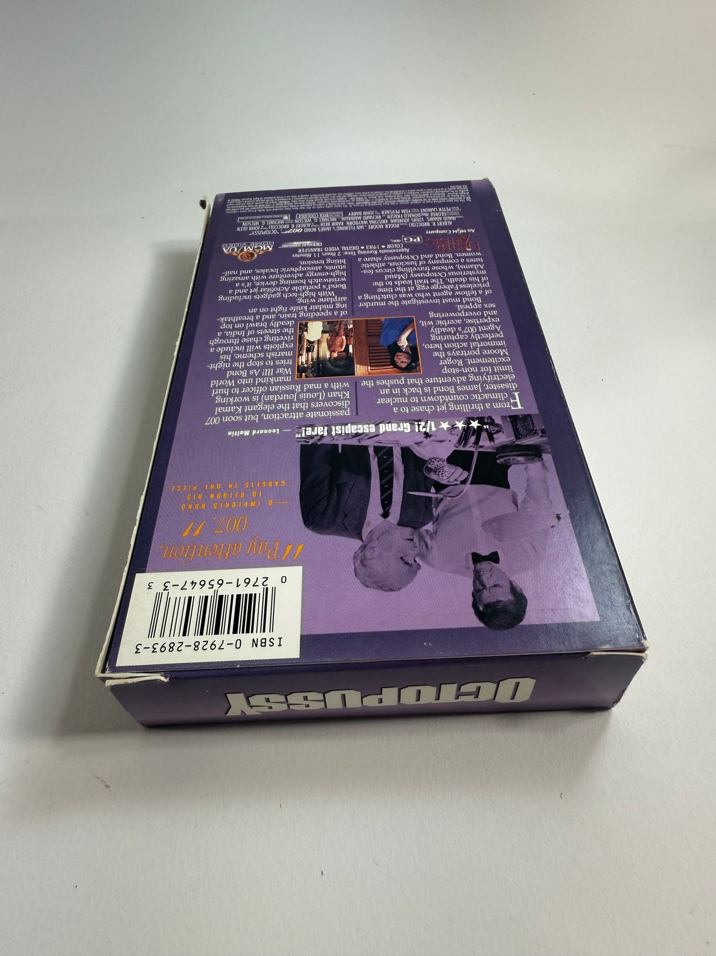 Octopussy (VHS Bundle) A View To A Kill, Live And Let Die - Roger Moore 007 Films