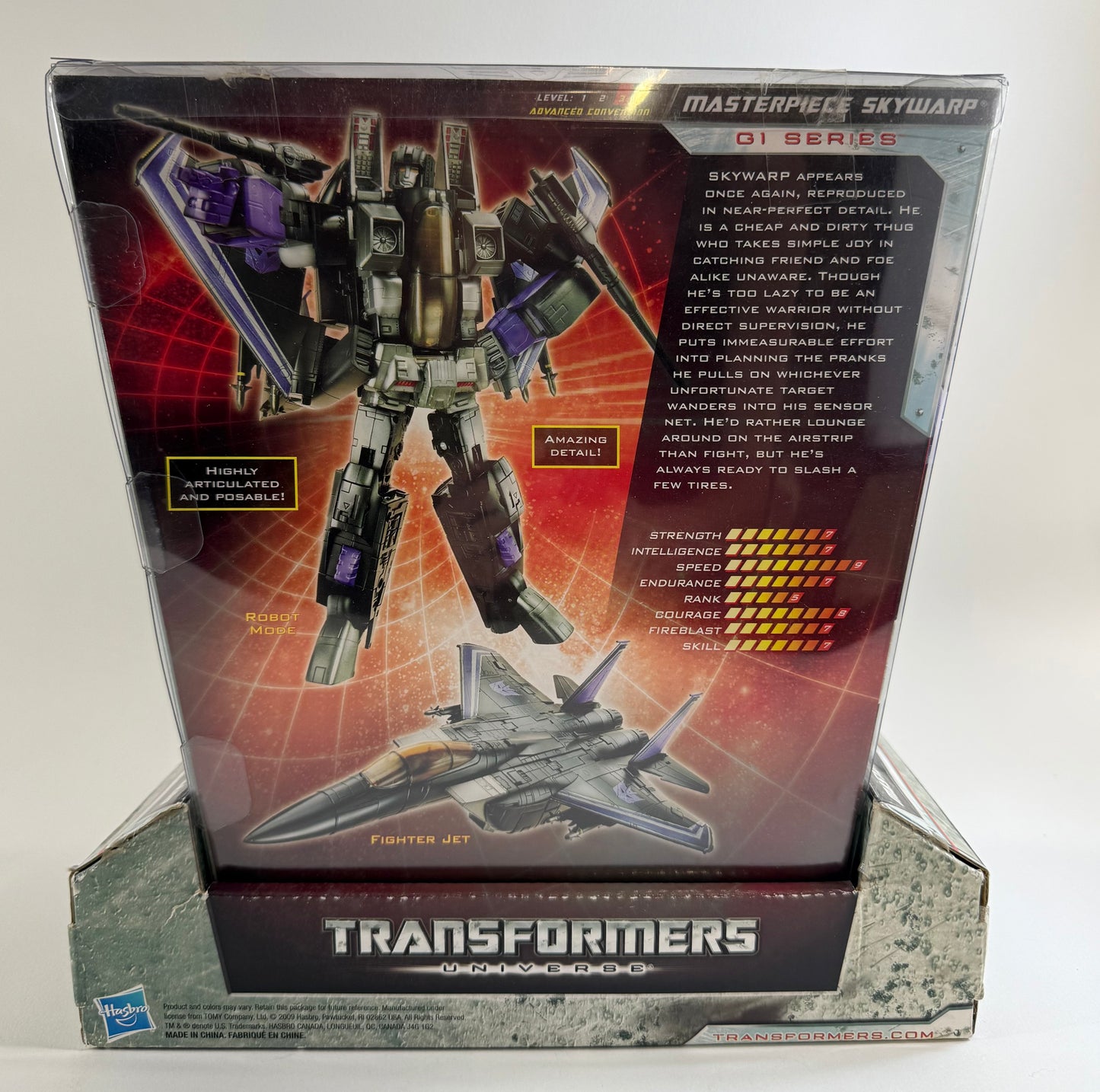 Hasbro Transformers Universe Masterpiece Skywarp G1 Series Action Figure + Box