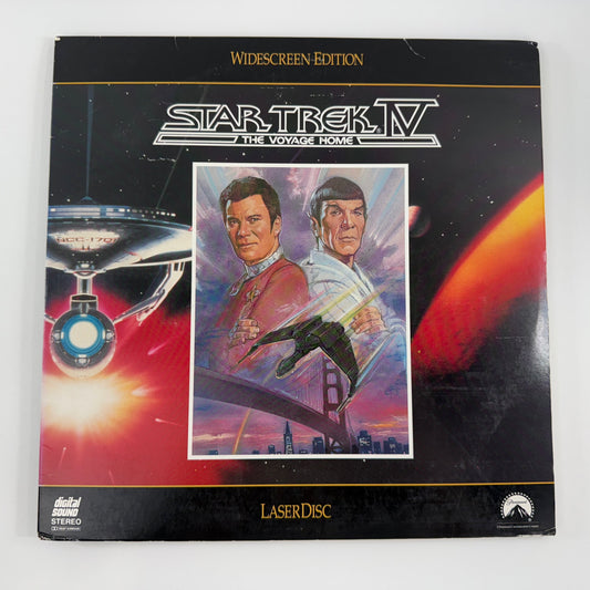 Front cover art for Star Trek IV on laserdisc.