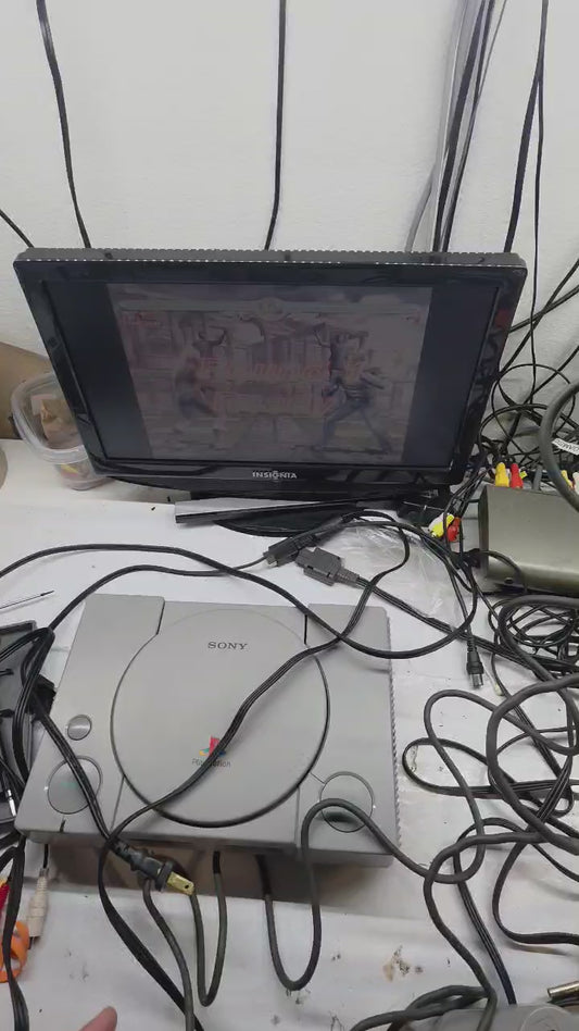 Sony PlayStation SCPH-9001 Console with Controllers, AV, Power Cable - Tested