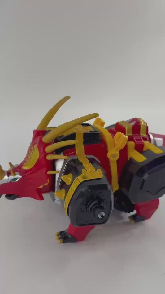 Bandai 2004 Power Rangers Dino Thunder DX Mezodon Megazord - Tested - Read Desc.