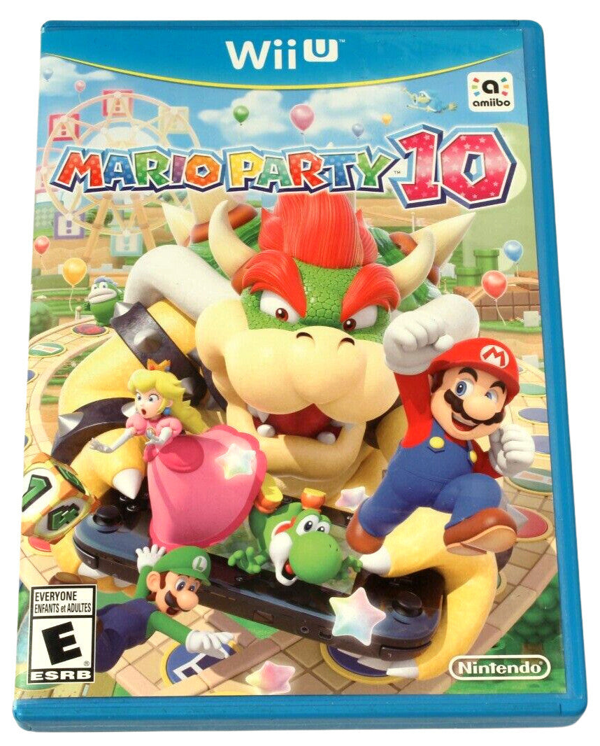 Mario Party 10 (Nintendo Wii U, 2015) Game Case Manual - Tested and Working