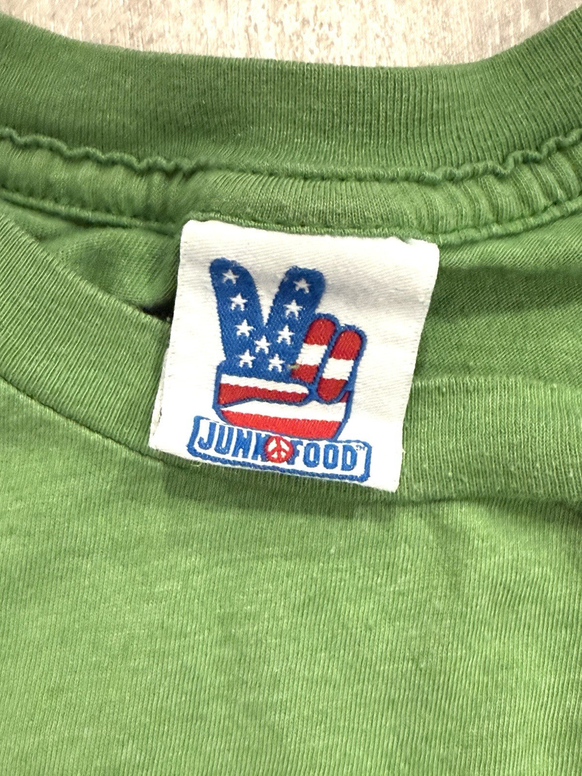 Junk Food Adult L Say Hello To My Little Friend Green St. Patrick's Day T-Shirt