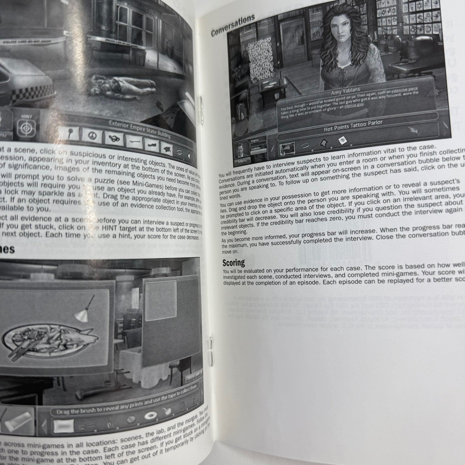 CSI: NY - The Game (Windows PC, 2008) Game, Case, and Manual