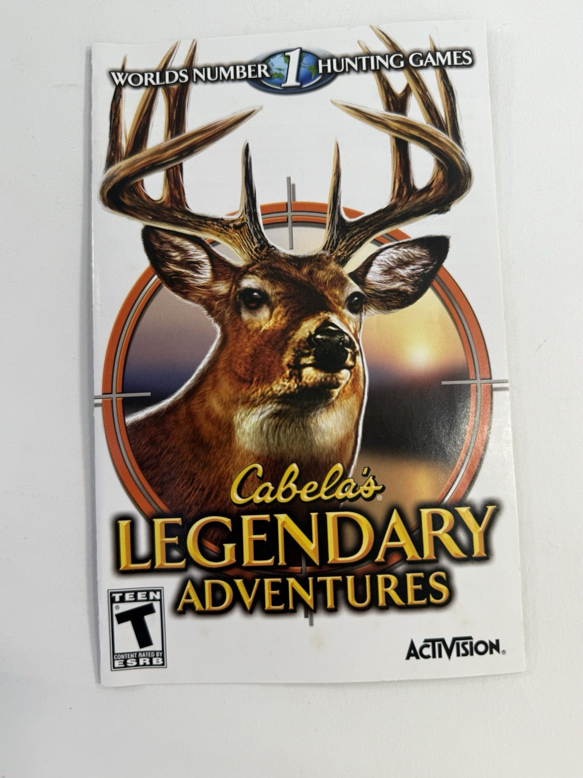 Cabela's Legendary Adventures (PlayStation 2, 2008) Game Case Manual - Tested