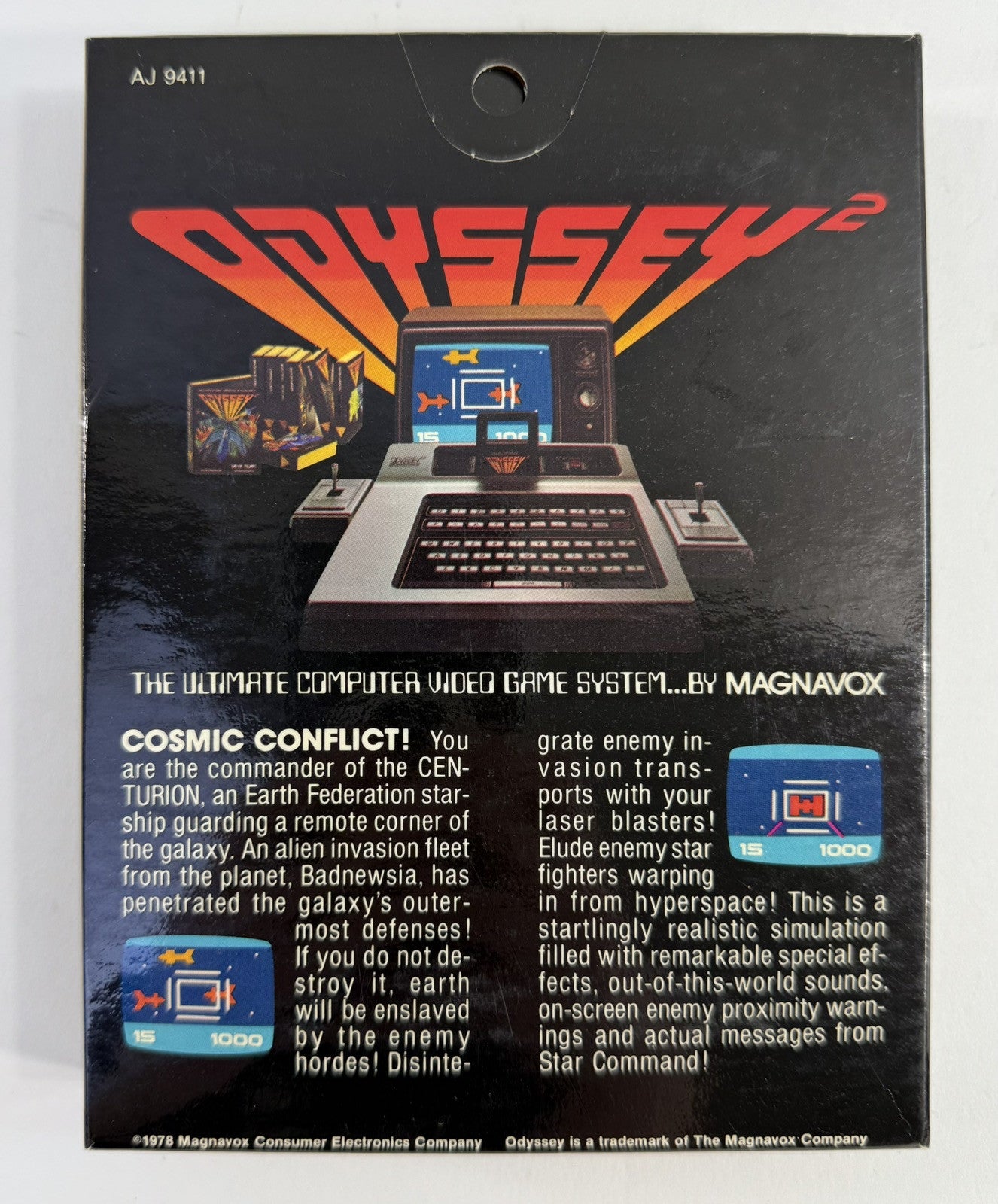 Cosmic Conflict!  (Magnavox Odyssey 2, 1978) Game Case Manual - Tested
