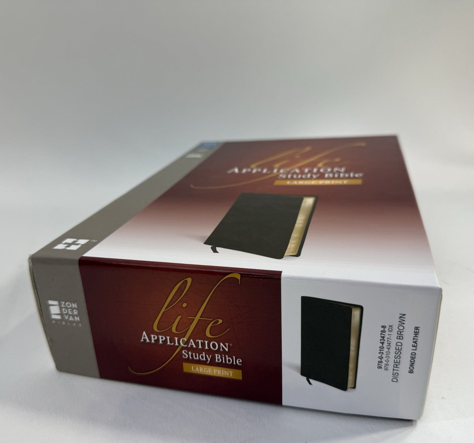Life Application Study Bible By Zondervan 2011 Leatherbound - Box And Index Tabs