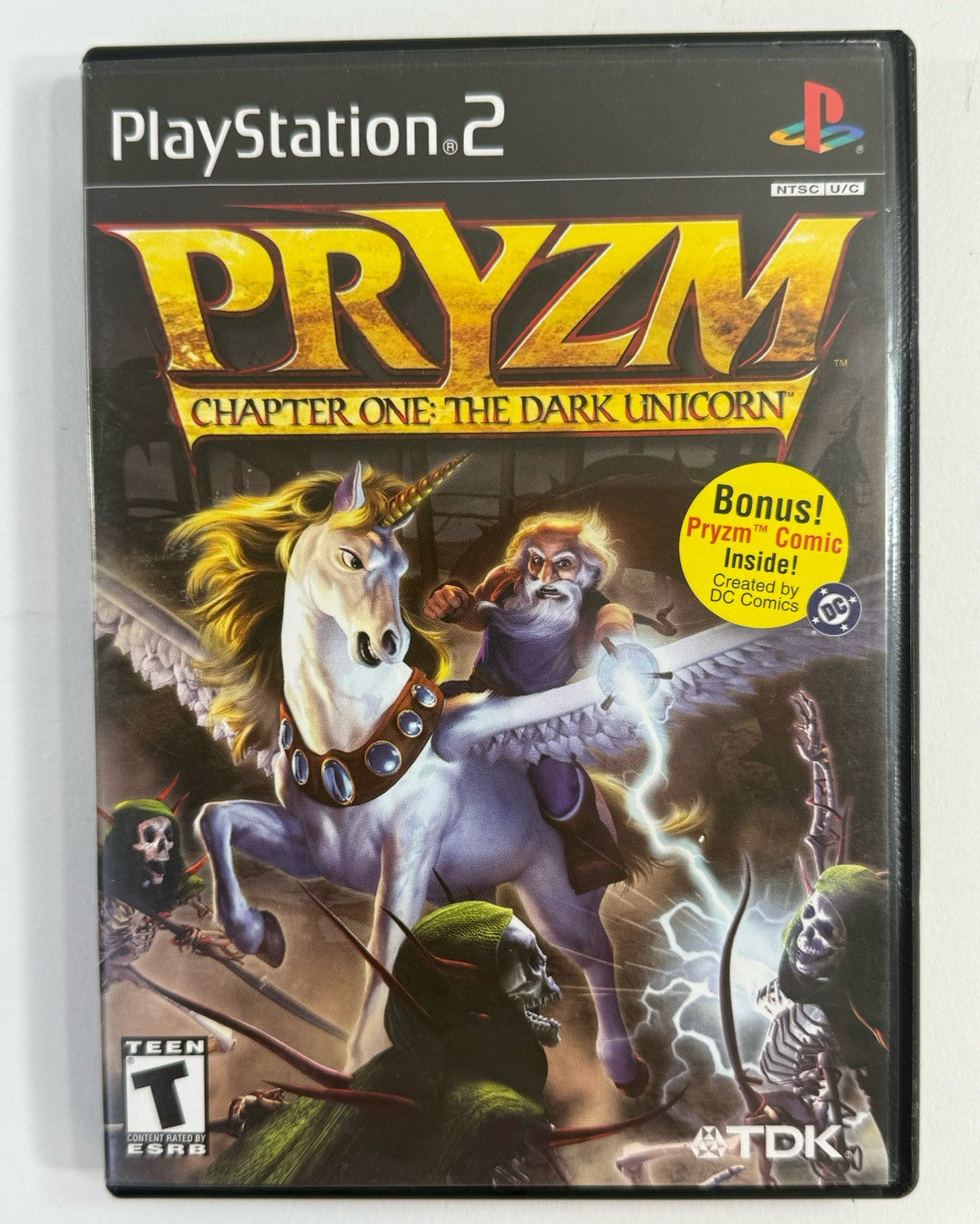 PRYZM Chapter One: The Dark Unicorn (Sony PlayStation 2, 2002) Game Case Manual