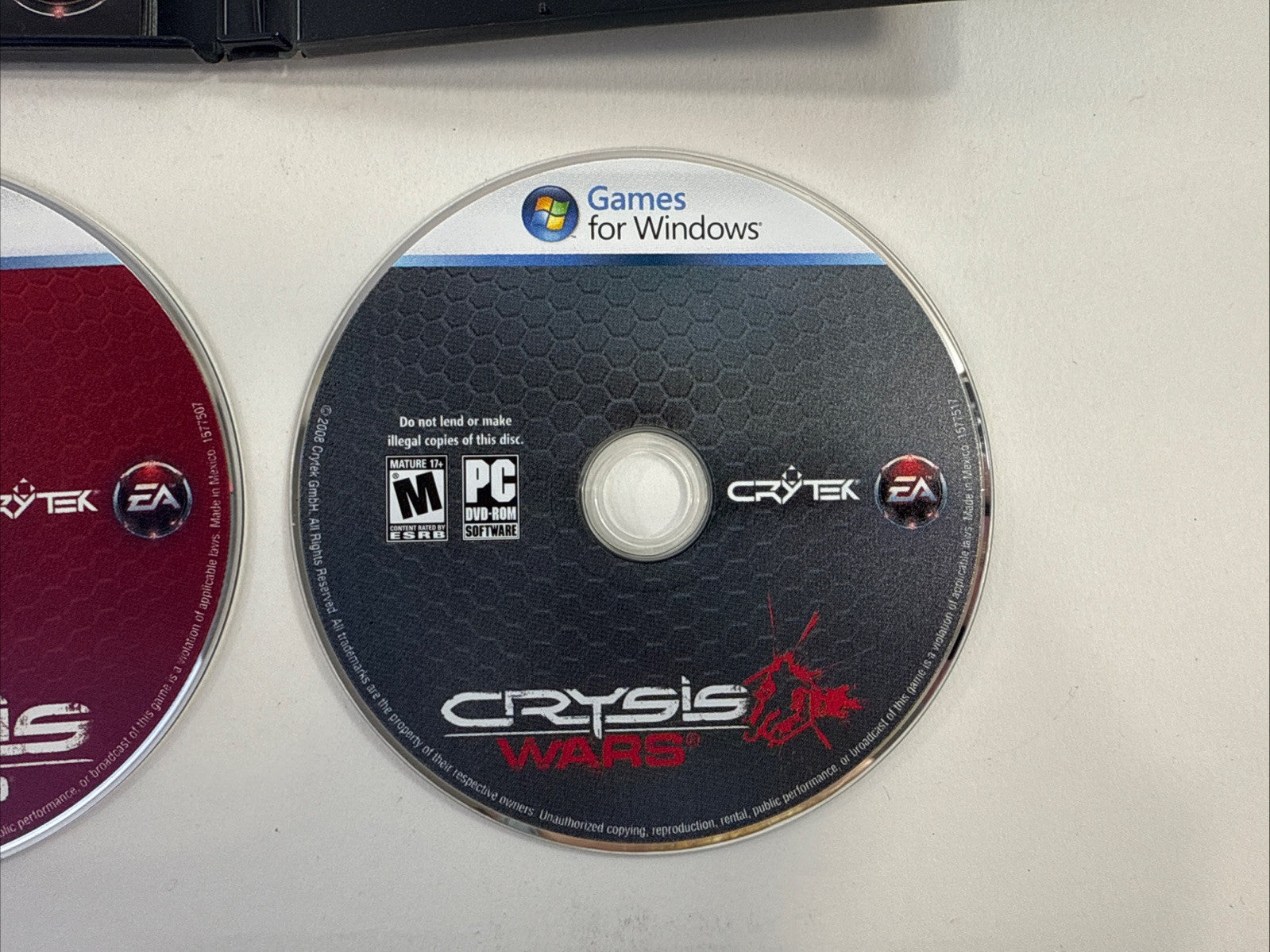 Crysis Warhead (PC, 2008) Game Discs, Case, Manual