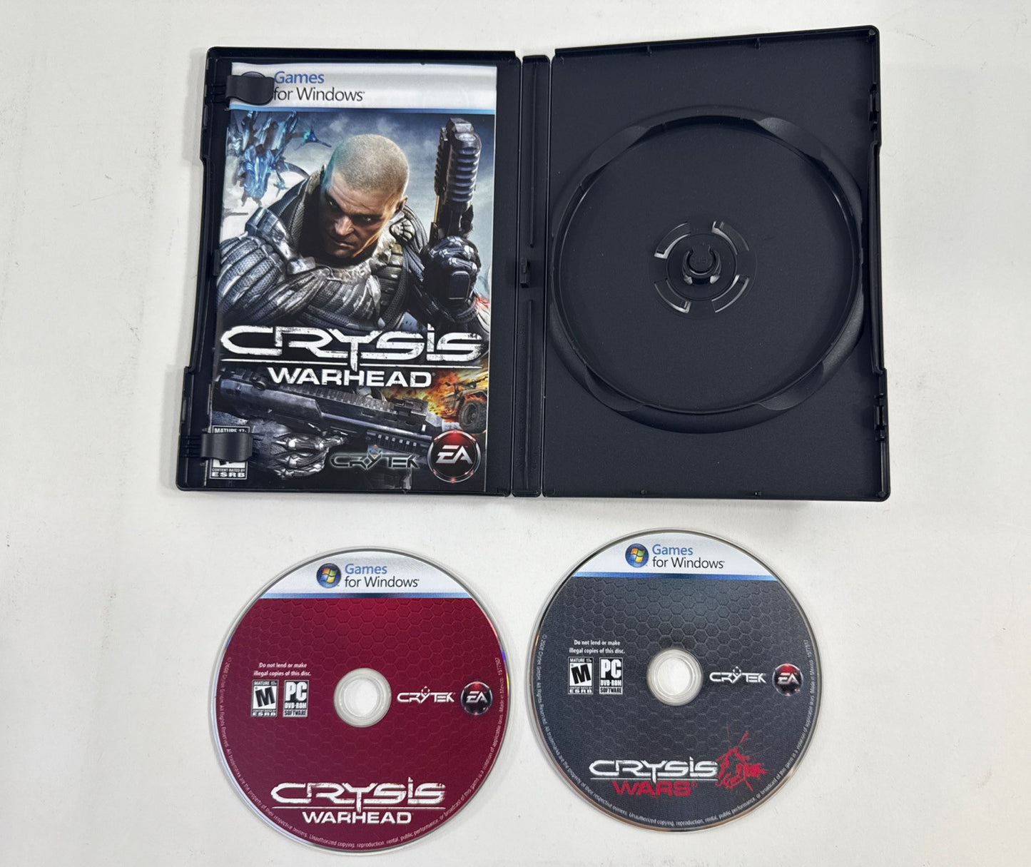 Crysis Warhead (PC, 2008) Game Discs, Case, Manual