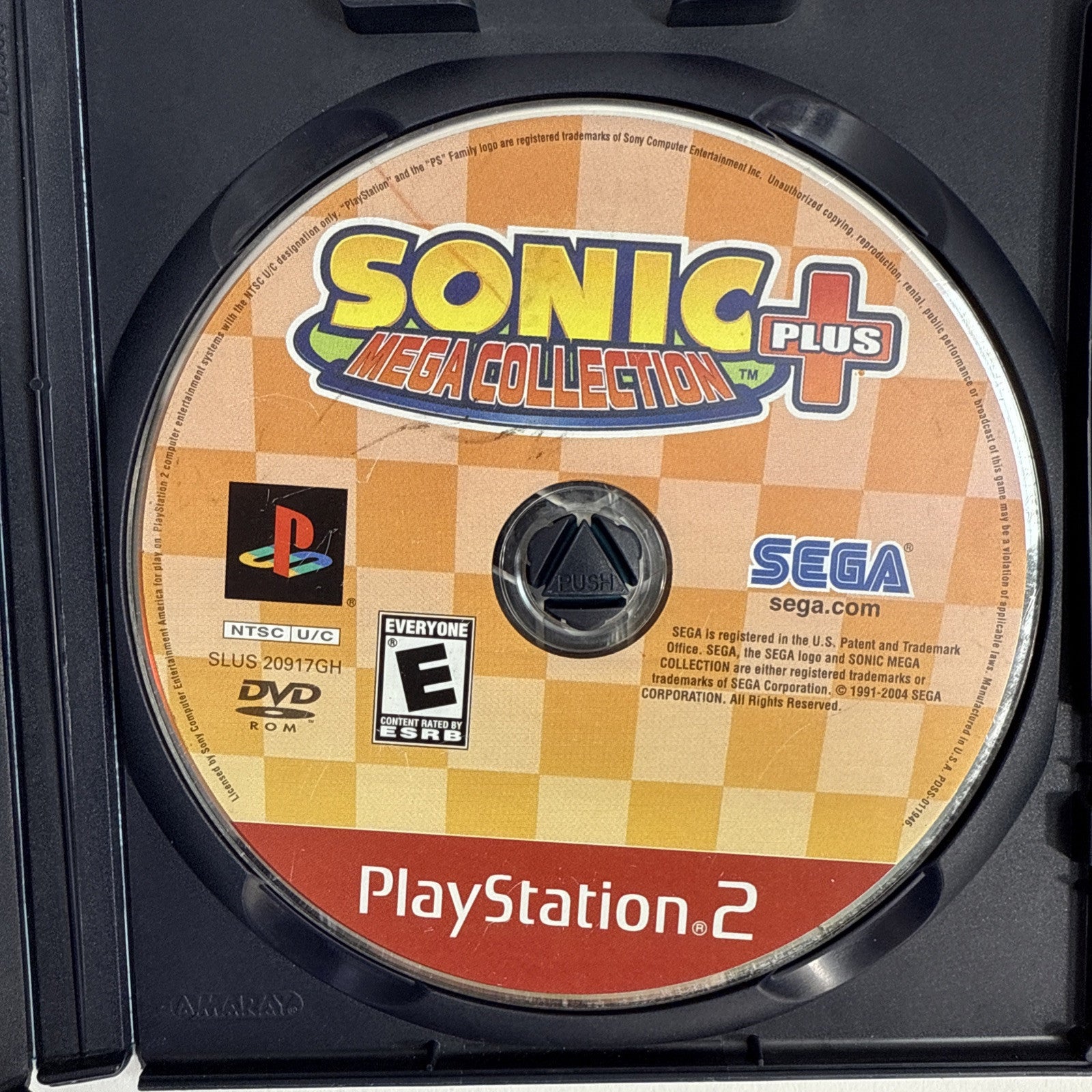 Sonic Mega Collection Plus (Sony PlayStation 2, 2004) Game Case Manual - Tested