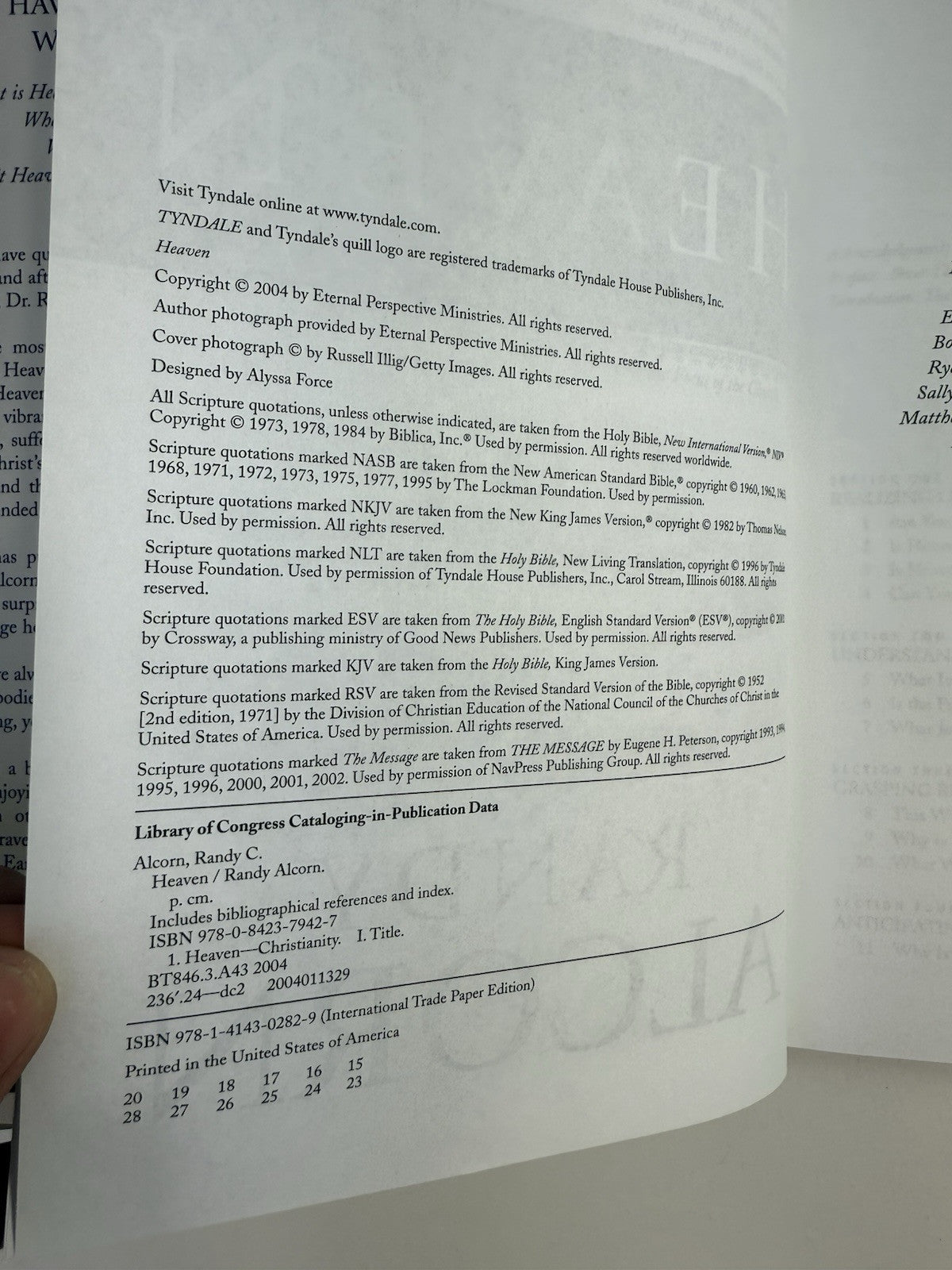 Heaven by Randy Alcorn (2004, Hardcover with Dust Jacket) Signed by Author