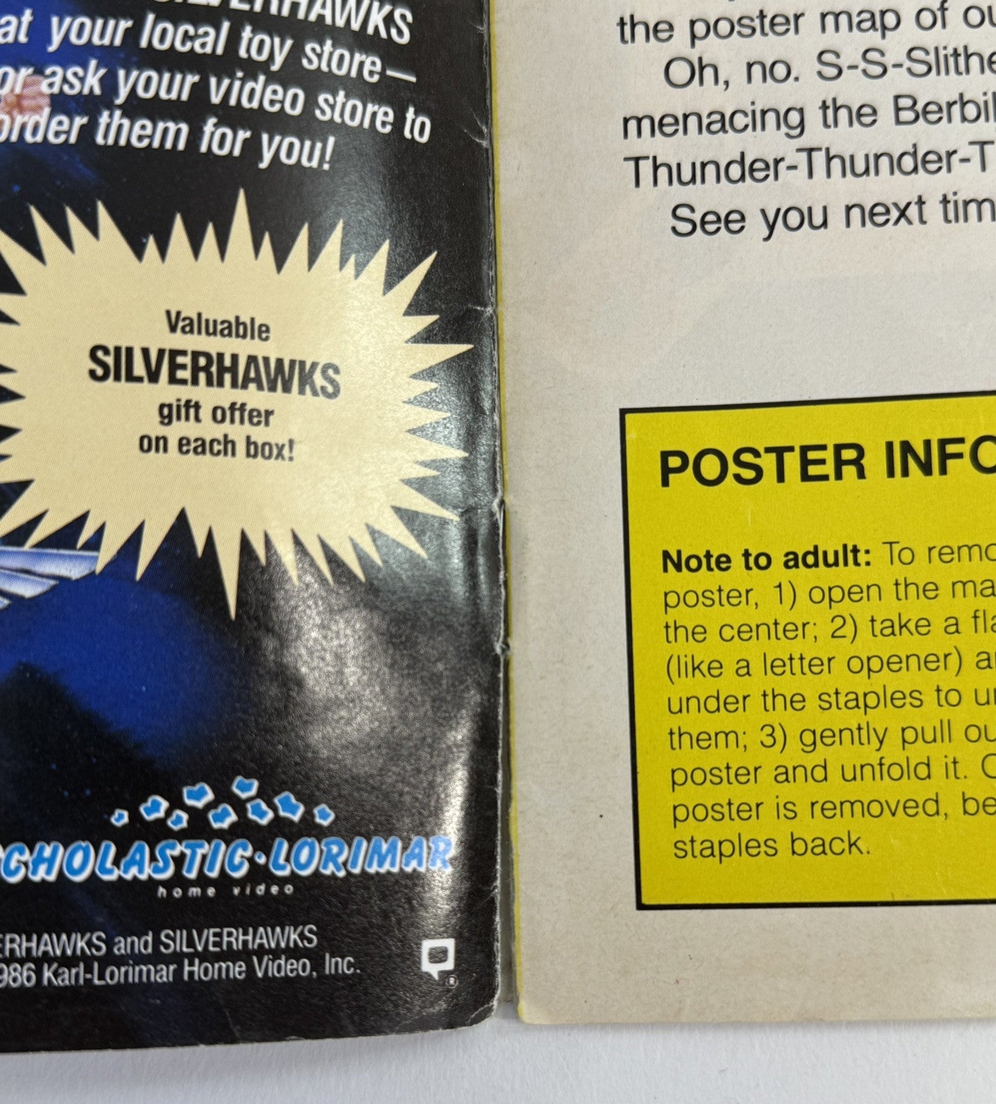 Thundercats Magazine #1  Winter 1987 - Without Poster - Lorimar-Telepicture Inc.