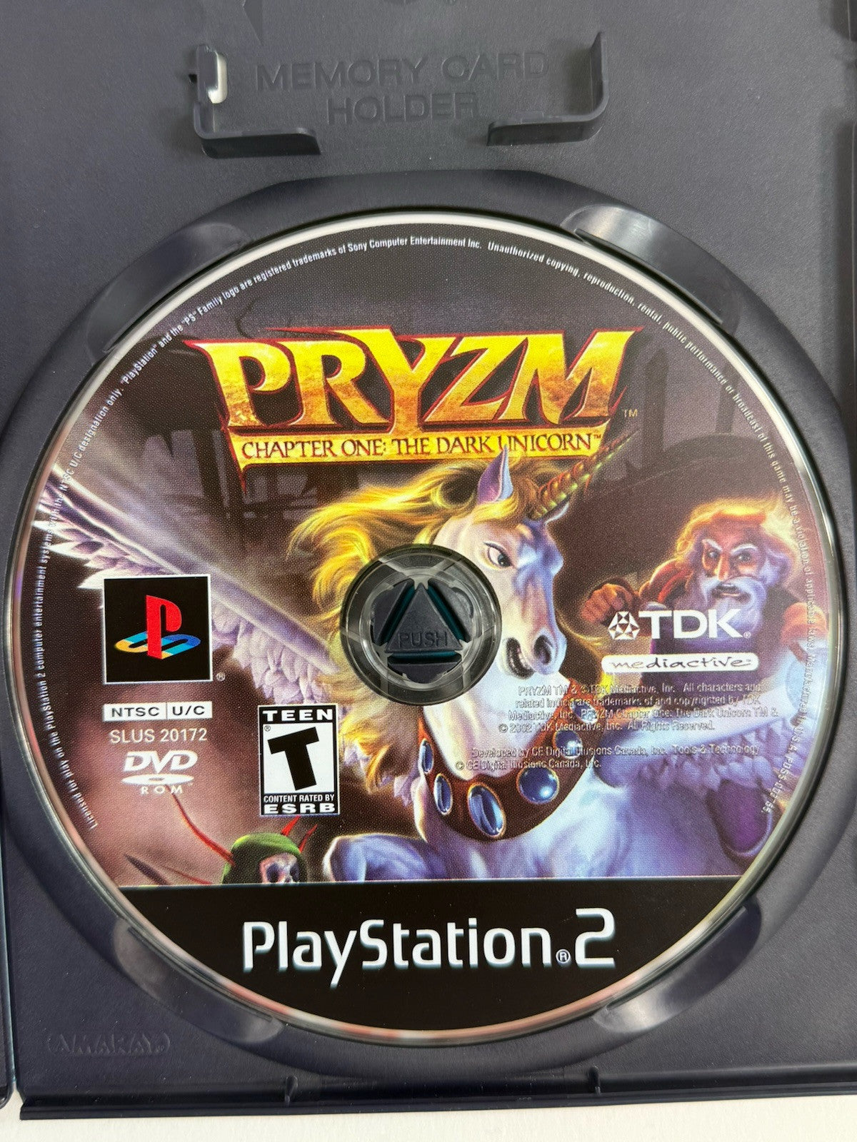 PRYZM Chapter One: The Dark Unicorn (Sony PlayStation 2, 2002) Game Case Manual