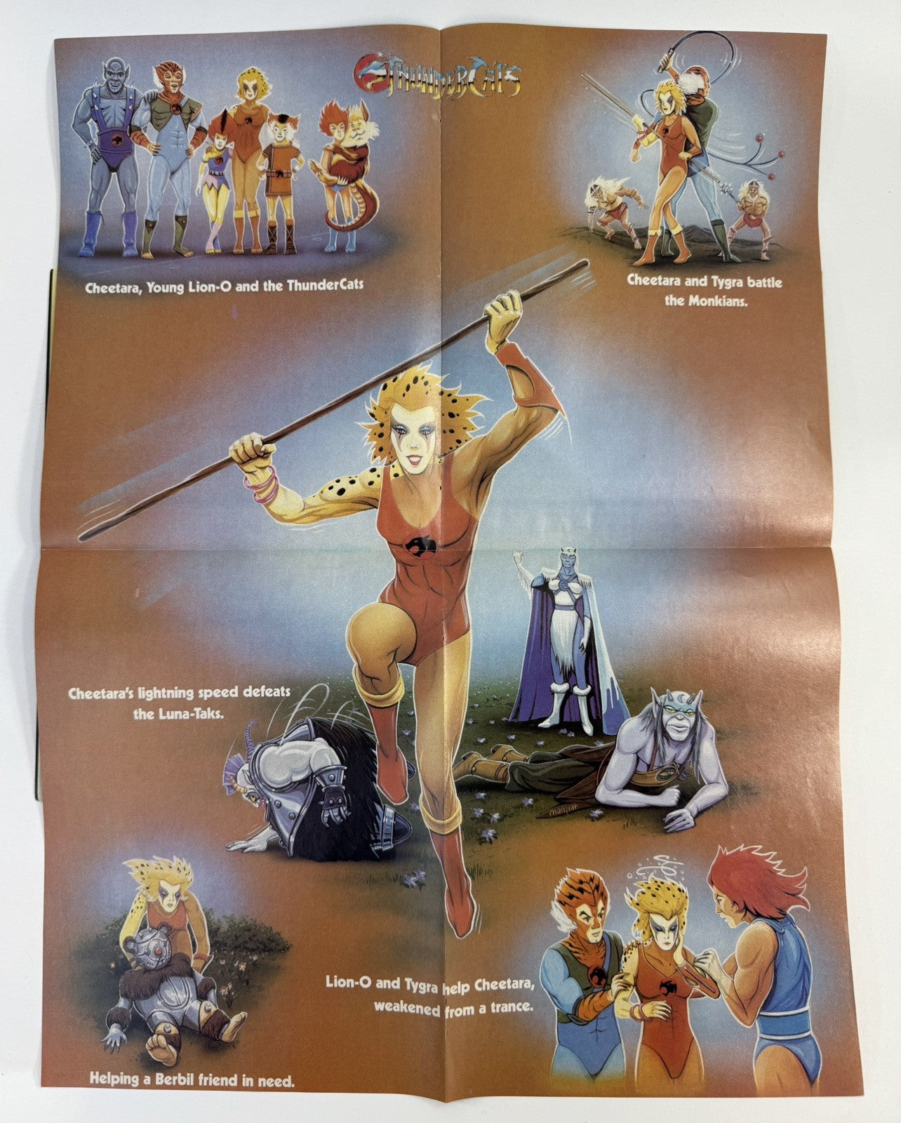 THUNDERCATS Magazine Fall 1987 #4 - Cheetara Poster Included- Lorimar Publishing