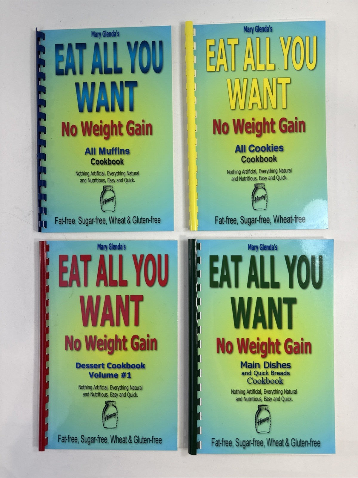 Mary Glenda’s Eat All You Want Cookbooks -Muffins, Cookies, Main Dishes, Dessert