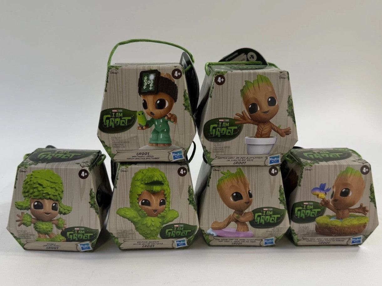 Marvel I Am Groot Mini Figure Full Set of 6 - New In Box