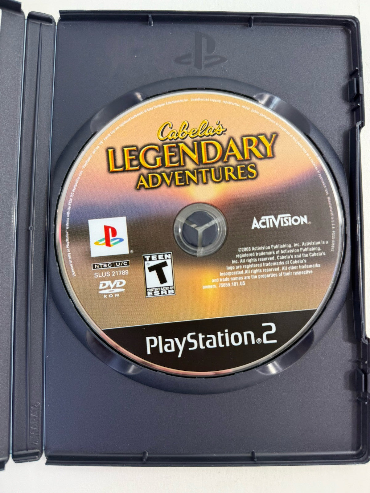 Cabela's Legendary Adventures (PlayStation 2, 2008) Game Case Manual - Tested