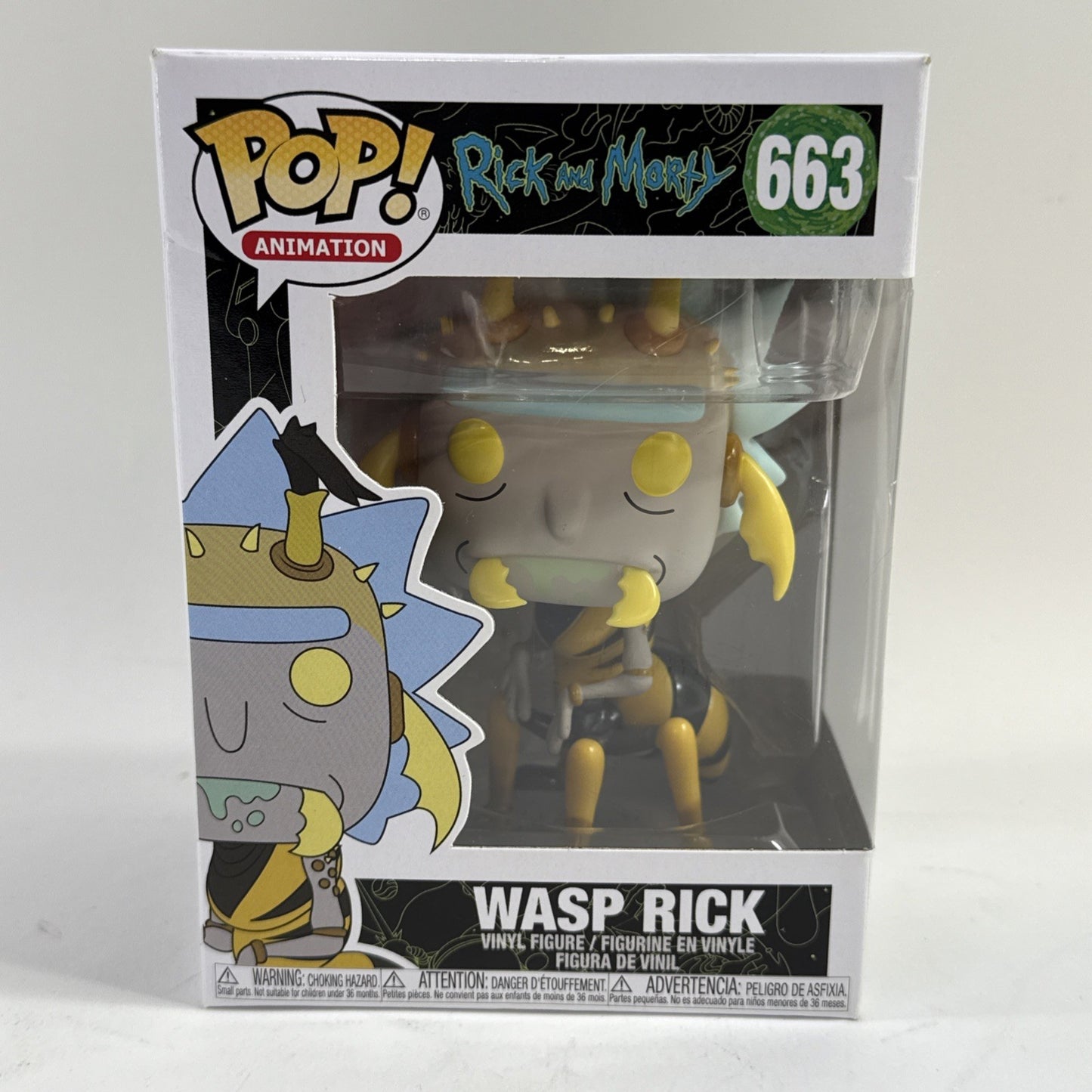 Funko Pop! Animation Rick and Morty - Wasp Rick #663 - Vaulted Vinyl Figure
