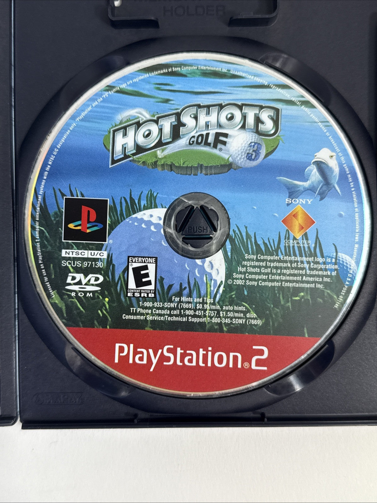 Hot Shots Golf 3 (PlayStation 2, 2003) Game Case Manual Registration - Tested