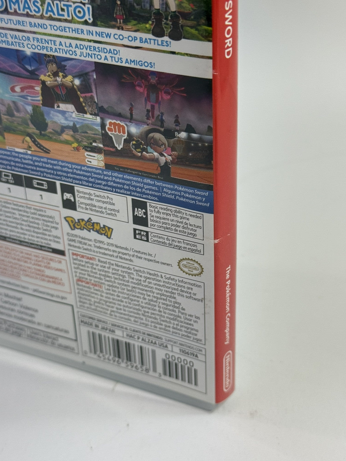 Pokémon Sword (Nintendo Switch, 2019) Replacement Game Case - No Game