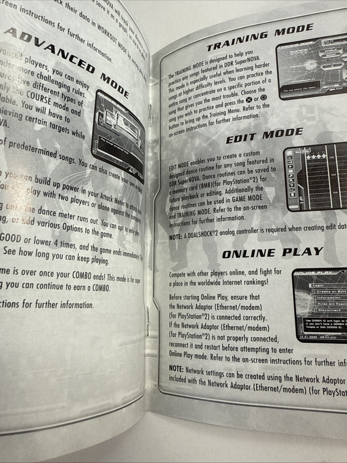 Dance Dance Revolution SuperNova (PlayStation 2, 2006) Game Case Manual - Tested