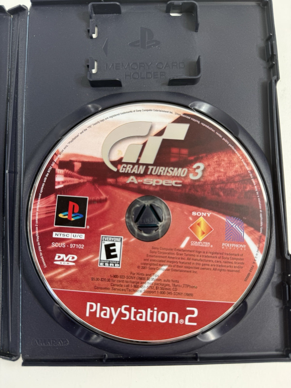 Gran Turismo 3 A-Spec (Sony PlayStation 2, 2001) Game Case Manual - Tested