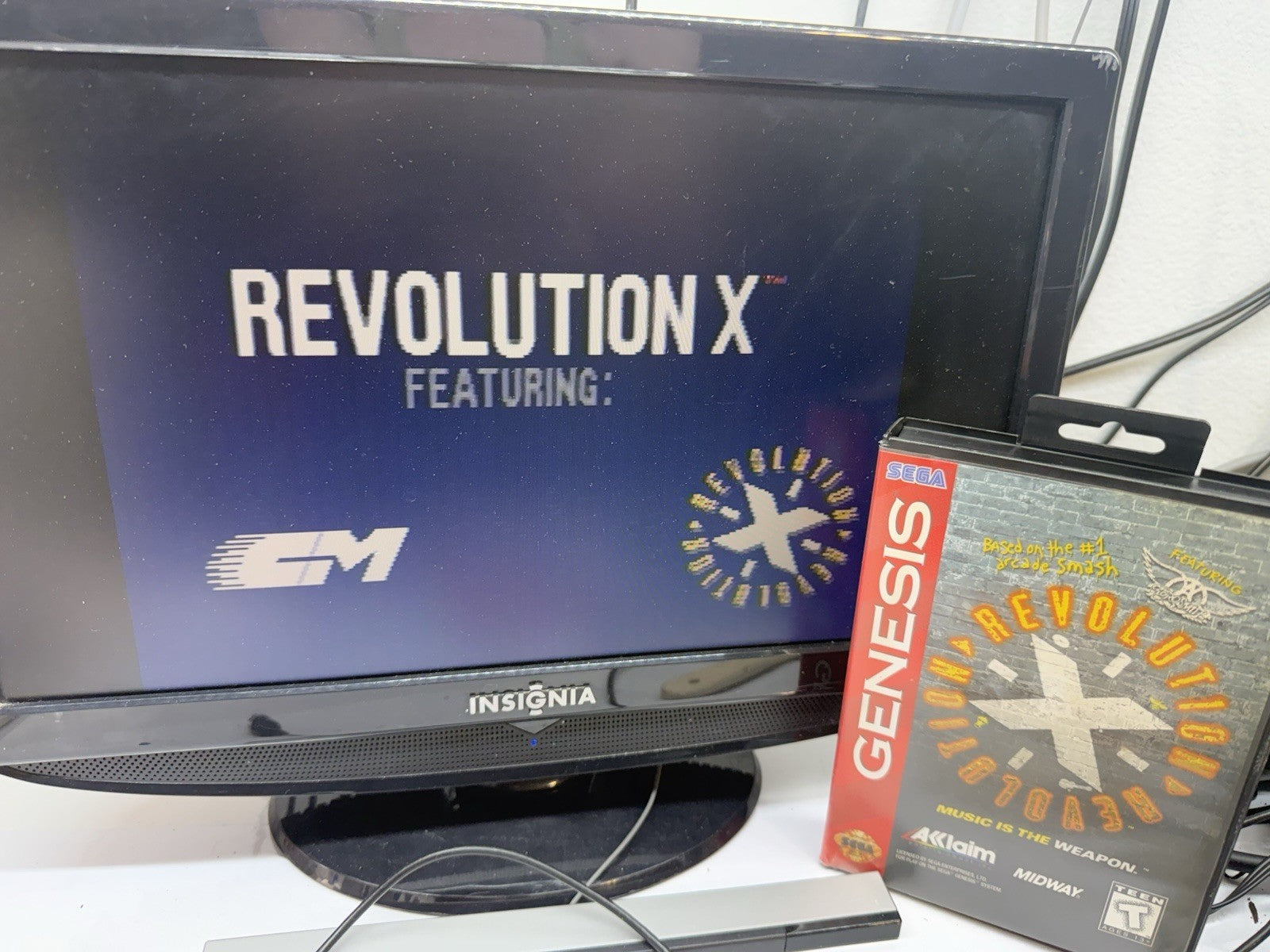 Revolution X f. Aerosmith (Genesis, 1995) Game Case Manual Poster Registration