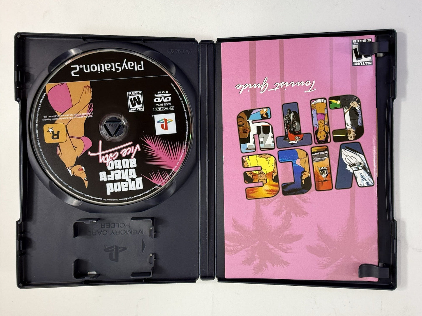 Grand Theft Auto: Vice City (PlayStation 2, 2002) Game Case Manual Poster - Read