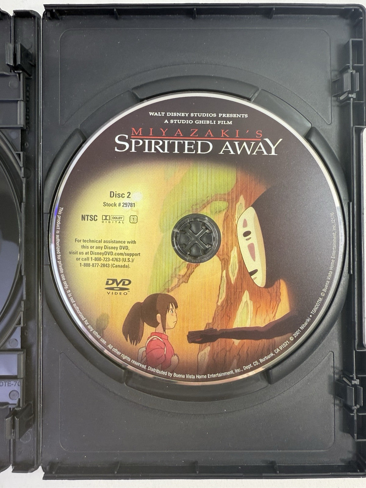 Spirited Away (DVD, 2015, 2-Disc Set) - Tested And Working