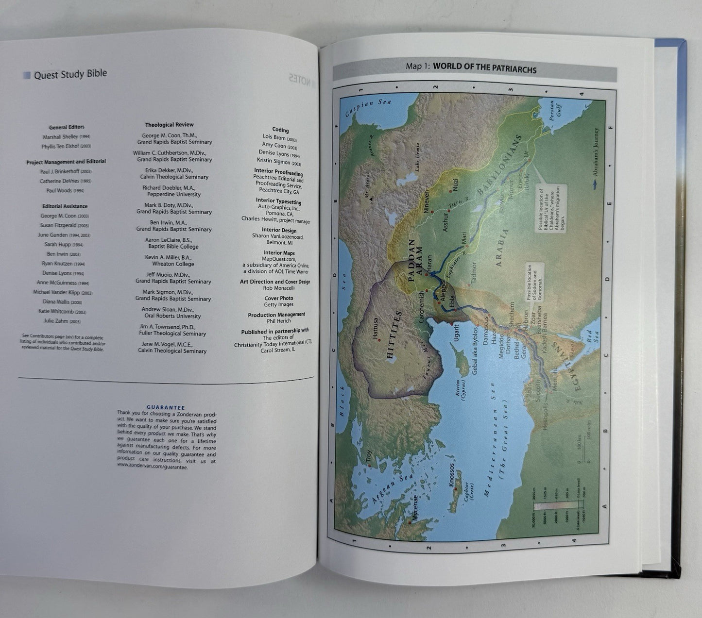 NIV Quest Study Bible by Zondervan Staff (2003, Hardcover)