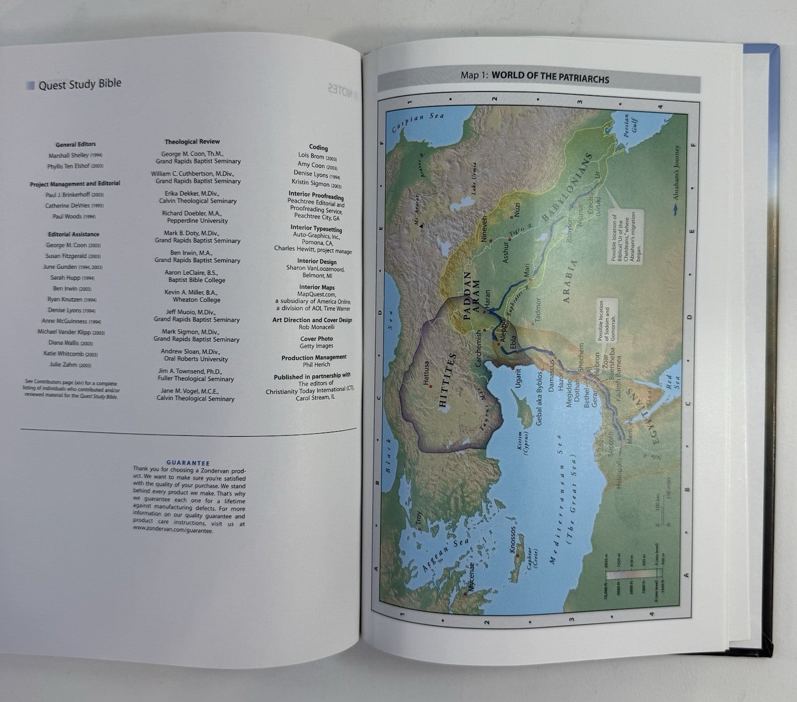 NIV Quest Study Bible by Zondervan Staff (2003, Hardcover)