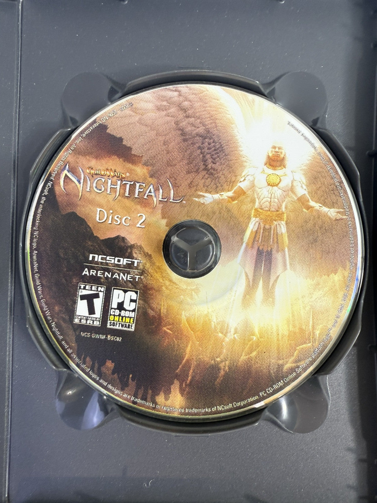 Guild Wars: Nightfall (PC, 2006) Game Case Manual Poster Inserts