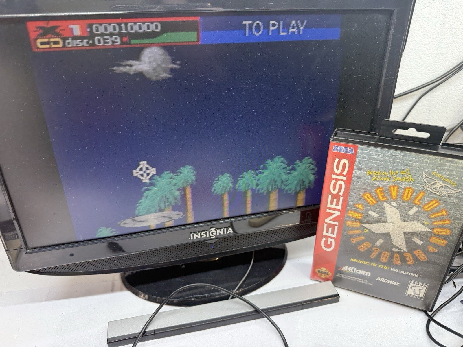 Revolution X f. Aerosmith (Genesis, 1995) Game Case Manual Poster Registration