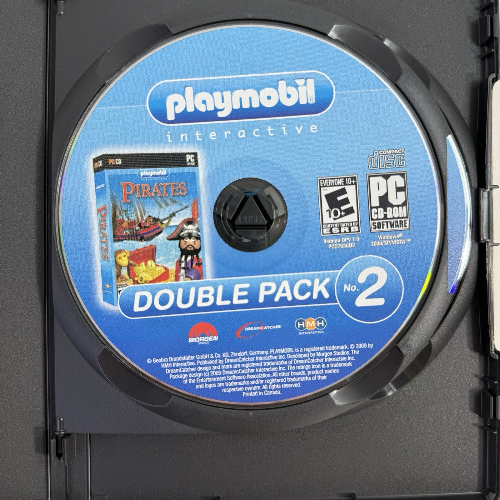 Playmobil Double Pack No. 2 Knights and Pirates (PC, 2010) Discs, Case, Insert
