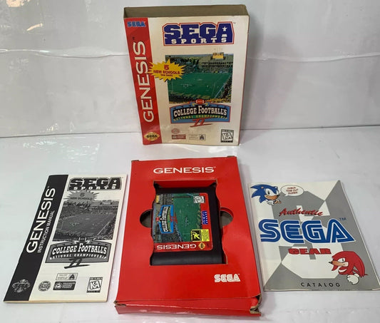 College Football National Championship 2 (Genesis, 1995) Game Box Manual Insert