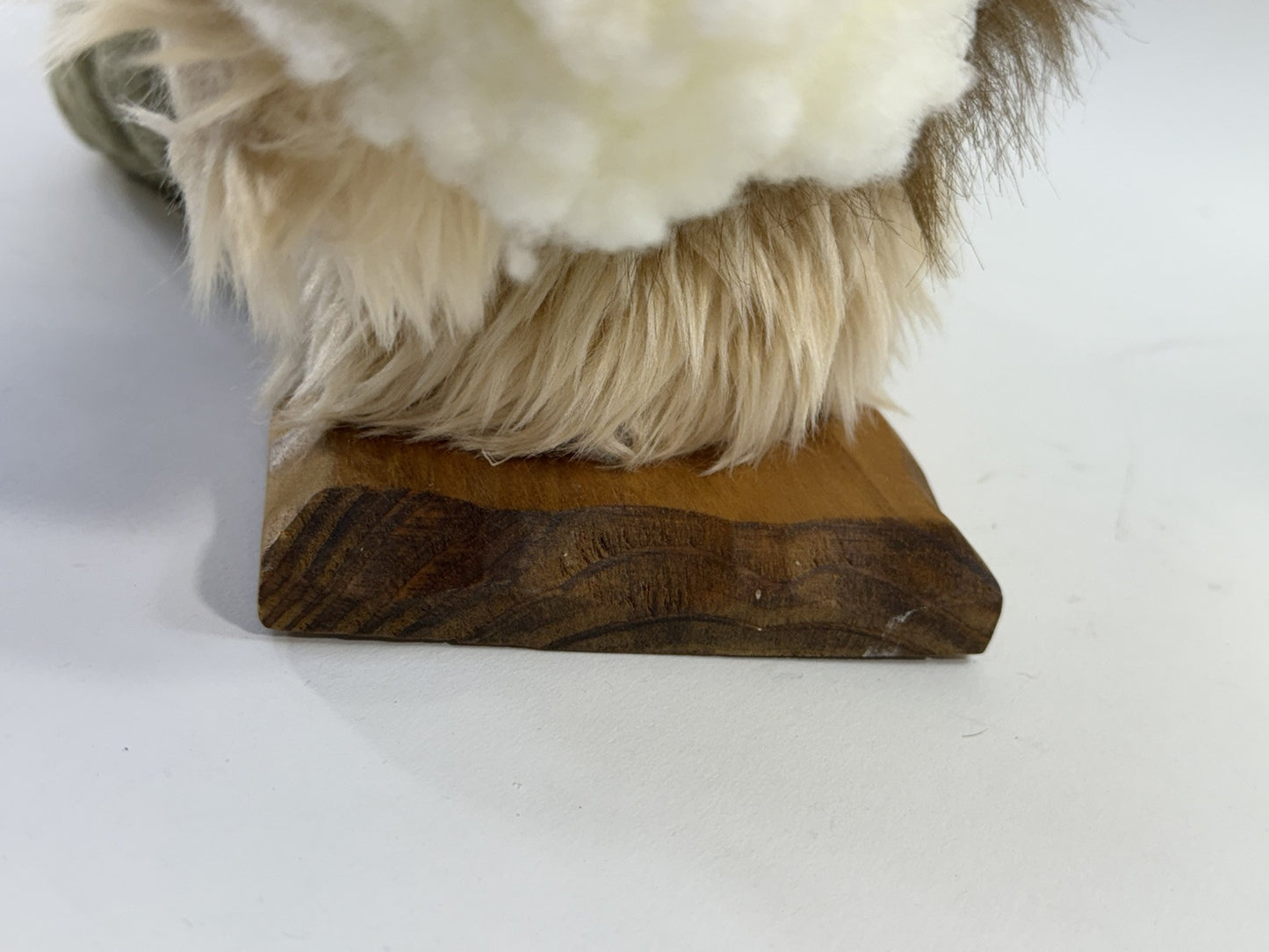 MTY International Christmas 16” Holiday Bear Decoration with Wooden Base