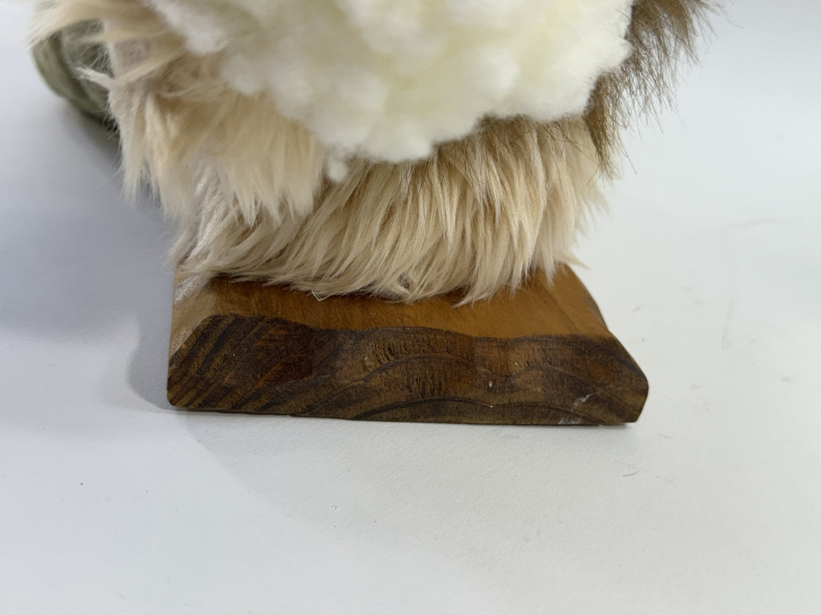 MTY International Christmas 16” Holiday Bear Decoration with Wooden Base