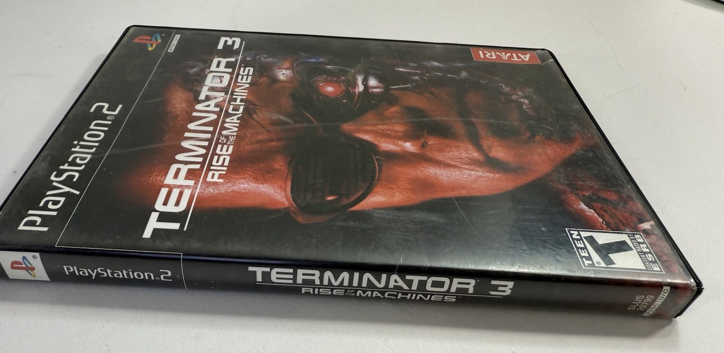 Terminator 3: Rise of the Machines (PlayStation 2, 2003) Game Case Manual-Tested