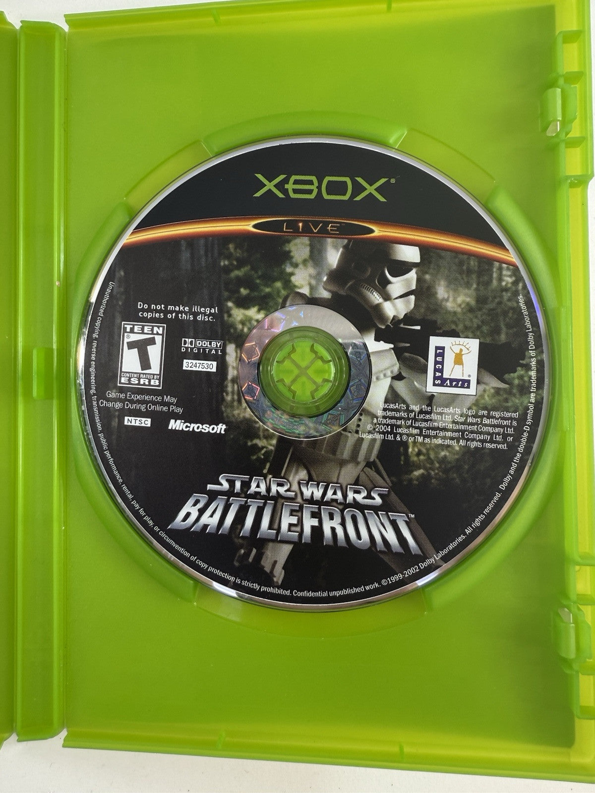 Star Wars: Battlefront (Microsoft Xbox, 2004) Game Case Manual - Tested